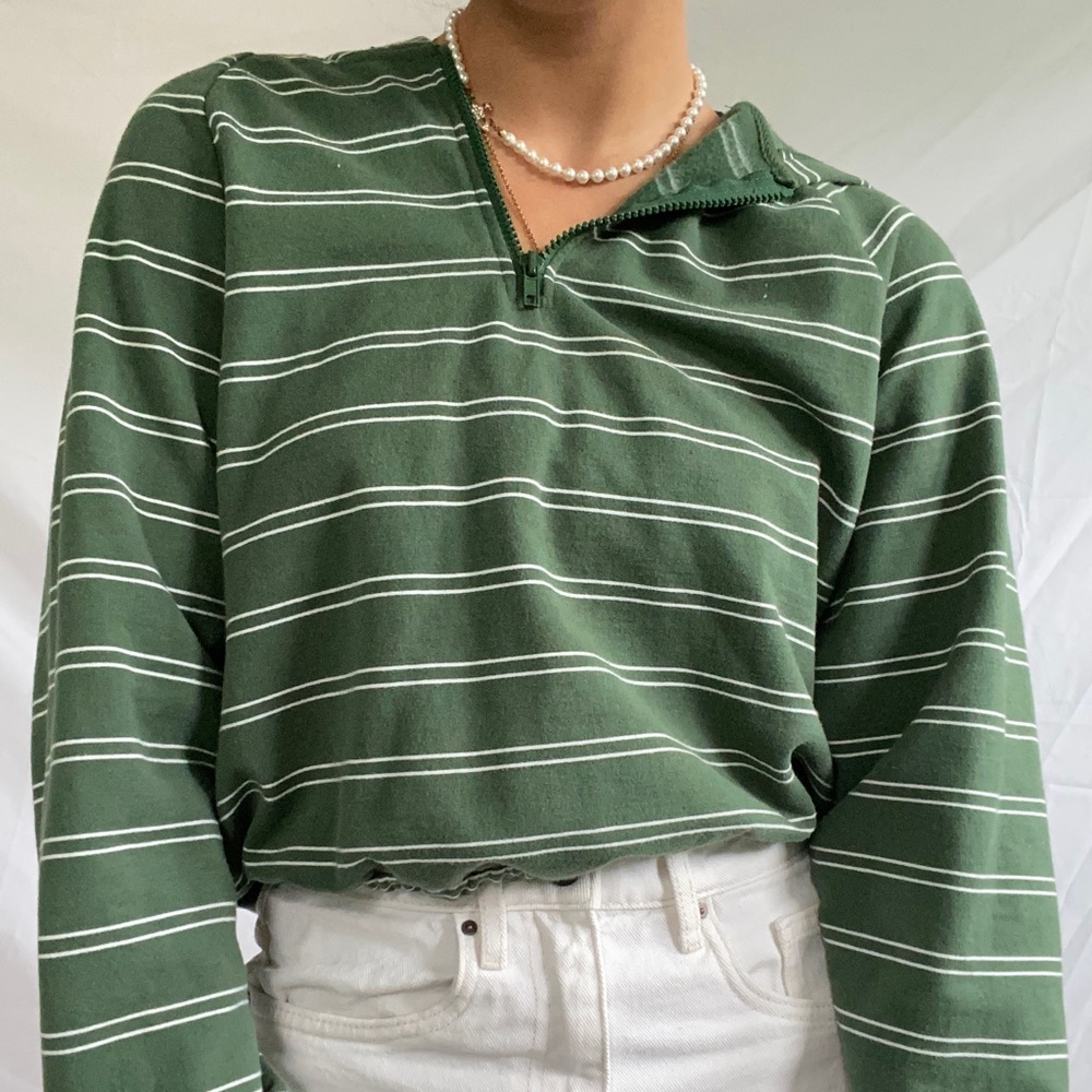 Quarter zip with hood
